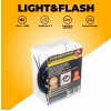 Odstraszacz CICHY I BŁYSKA Light&Flash do Auta  Zabezpiecza na 2 Strony silnika Zasilanie klemy / wyjścia prądowe 12V [9198]